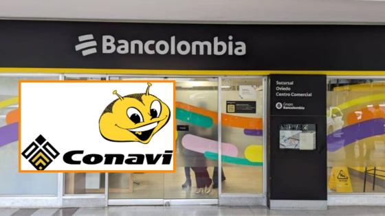 Bancolombia y logo de Conavi.
