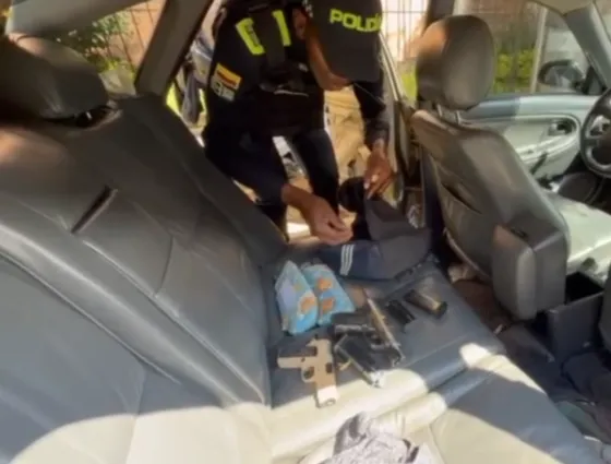 Policía Nacional Hallan carro y armas del atentado a activistas venezolanos en Bogotá