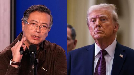 Presidente Gustavo Petro y su homólogo Donald Trump.