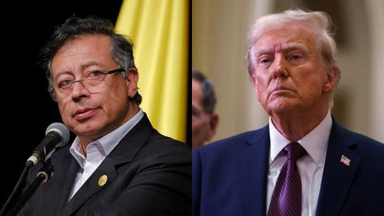 Presidentes Gustavo Petro y Donald Trump.