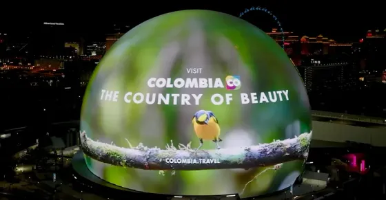 ProColombia se toma la Esfera de Las Vegas ProColombia en la esfera de Las Vegas