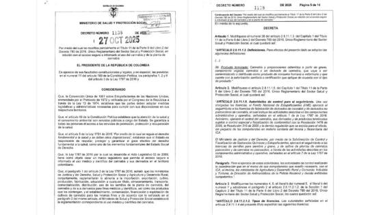 El Ministerio de Salud expidió el decreto que autoriza la venta de flor de marihuana terapéutica.