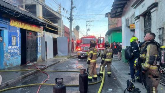 Incendio en Bogotá.