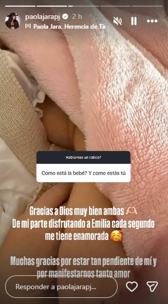 Paola Jara bebé