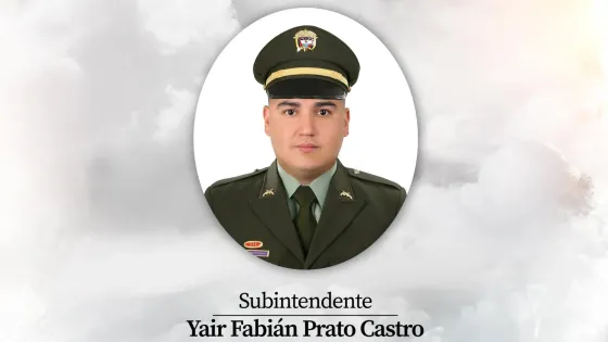 subintendente de la Policía Nacional Yair Fabián Prato Castro 