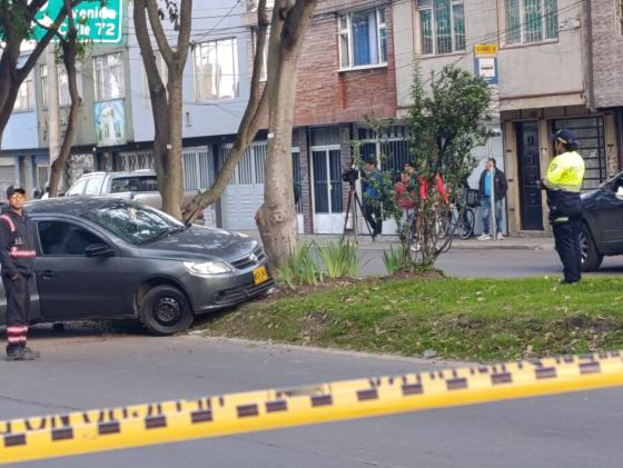 Accidente de tránsito en Bogotá.