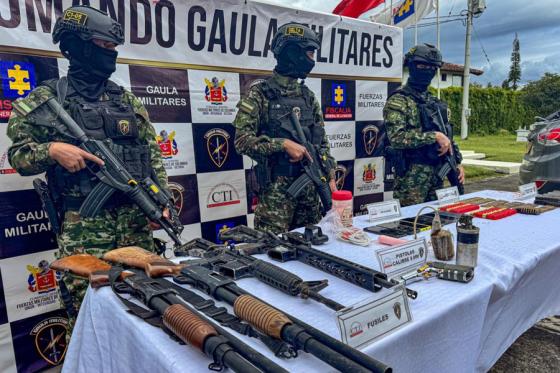 Ejército nacional incauta armas