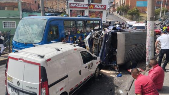 Accidente de tránsito en Bogotá.