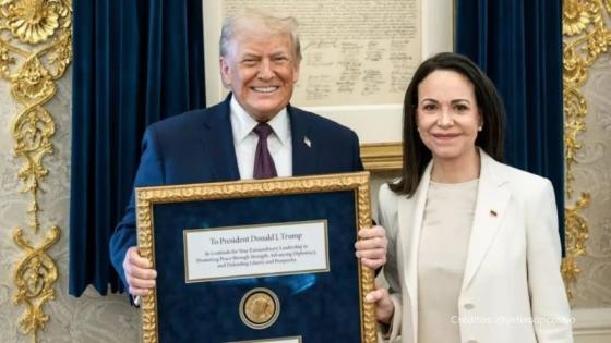 María Corina Machado y Donald Trump