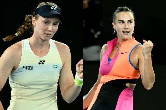  La bielorrusa Aryna Sabalenka selló su pase a la final del Abierto de Australia.  Elena Rybakina of Kazakhstan celebrates a point during the women’s semifinal against Jessica Pegula of the USA 