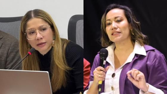 Catherine Juvinao y Carolina Corcho.