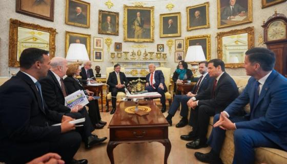 Reunión entre los presidentes Gustavo Petro y Donald Trump.