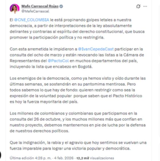 Trinos de María Fernanda Carrascal.