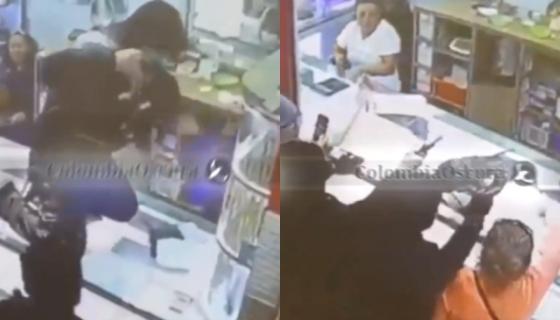 Violento robo en Bogotá.