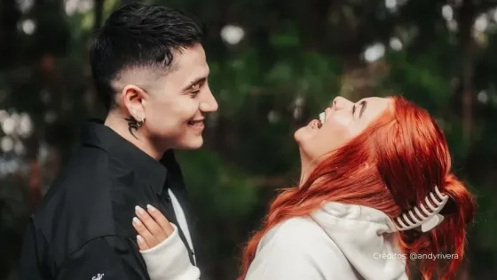 Andy Rivera y su novia