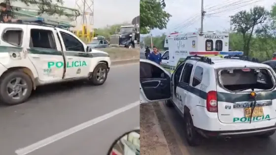 Atentado en Cúcuta: explosión contra patrulla de la Policía deja dos heridos