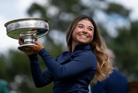 María José Marín, campeona en Augusta de golf. 