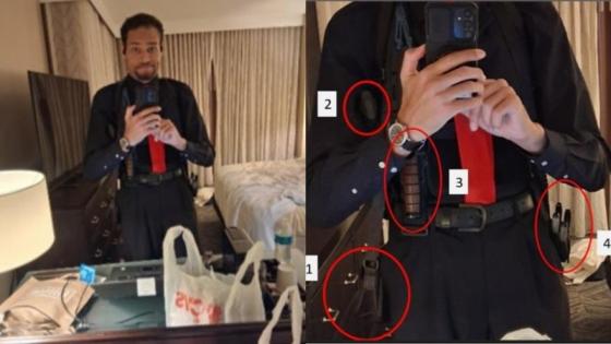 Selfie armado antes del atentado: así se retrató el acusado de atacar a Trump 