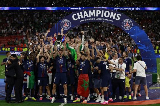PSG, bicampeón de la Champions League. 