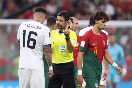 Alireza Faghani, el árbitro del partido entre Colombia y Portugal. 