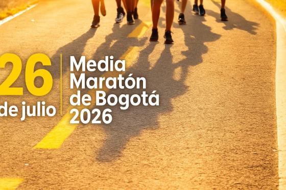 Mapa del recorrido oficial de la Media Maratón de Bogotá 2026