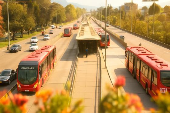 Mapa que muestra la movilidad y rutas de TransMilenio en Bogotá hoy 27 de julio.