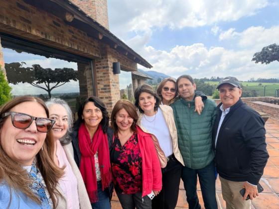 Familiares y amigos de Andrea Alvarado. 