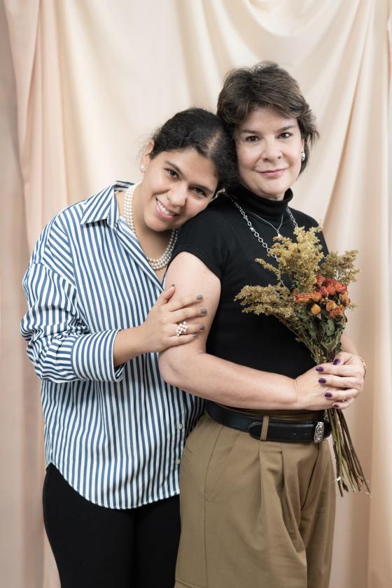 Andrea Alvarado y Juli. 