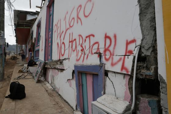 El Cairo, pueblo destruido por el terremoto de Colombia