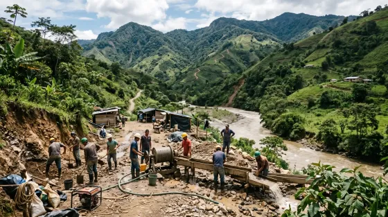 Deslizamiento en mina de oro en Nariño deja 13 muertos y siete heridos