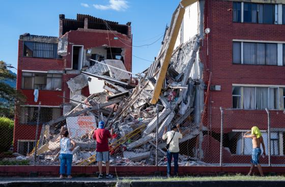 Pereira, una de las ciudades más afectadas por el terremoto. 