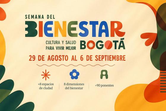 Personas participando en actividades de bienestar en Bogotá