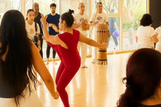 Capoeira en acción en el CEFE Chapinero