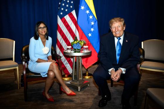 Delcy Rodríguez y Trump se reúnen en Nueva York