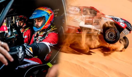 Fernando Alonso y su increíble accidente en Rally Dakar