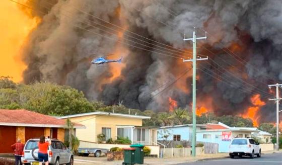 Humo de incendios en Australia llegaría a Suramérica