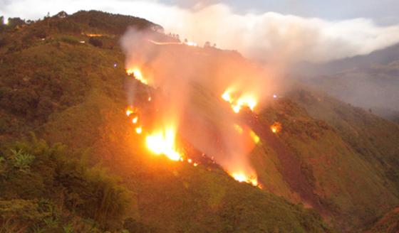 Dificultades de los incendios forestales en Cundinamarca