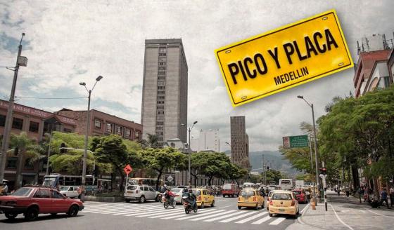 Estas son las novedades del pico y placa en Medellín