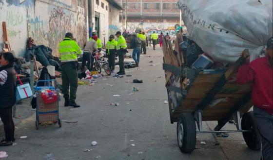 Policía intervino barrio azotado por la delincuencia en Bogotá