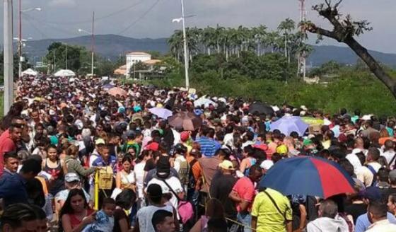 ¿Cuántos venezolanos cruzaron a frontera en el 2019?