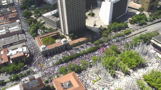 Marchas en Medellín transcurren de manera pacífica