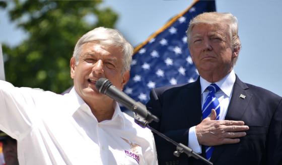 Trump elogia mano dura de México en frontera sur