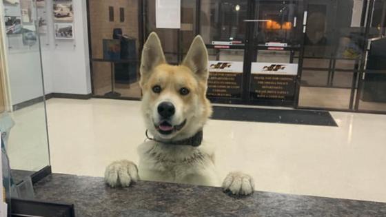 Chico en la estación de policía @SupportOurPermianBasinPoliceOfficers