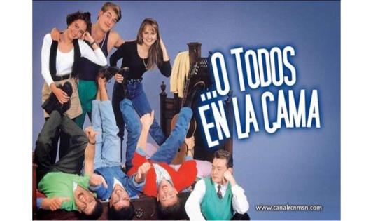 'O todos en la cama’ era una telenovela colombiana escrita por el libretista Bernardo Romero Pereira. Retrataba la vida de siete universitarios de diferentes regiones del país que convivían en un diminuto apartamento en el centro de Bogotá, al pasar el tiempo se forjan lazos de amistad y encuentros amorosos. 'O todos en la cama’ era una telenovela colombiana escrita por el libretista Bernardo Romero Pereira. Retrataba la vida de siete universitarios de diferentes regiones del país que convivían en un diminuto apartamento en el centro de Bogotá, al pasar el tiempo se forjan lazos de amistad y encuentros amorosos.