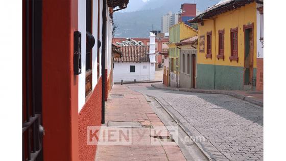Primer día de simulacro de aislamiento en las calles de Bogotá.