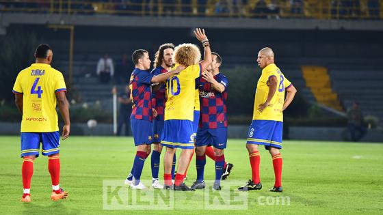 Así se vivió el partido entre las leyendas de Colombia y Barcelona en Bogotá. Así se vivió el partido entre las leyendas de Colombia y Barcelona en Bogotá.