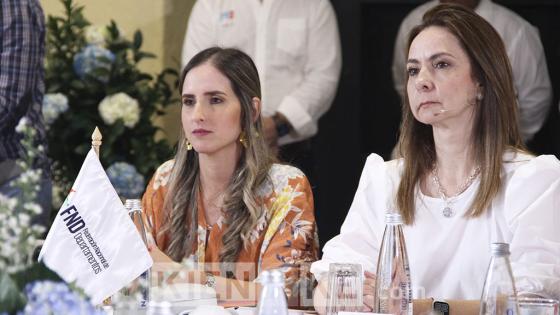 María Paulina Pineda, Embajadora de la FNDsocial y Carolina Salgado, consejera presidencial para la niñez y adolescencia.