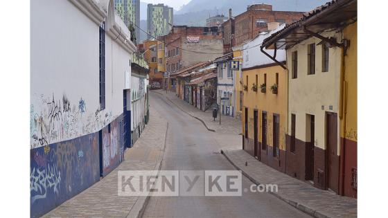 Primer día de simulacro de aislamiento en las calles de Bogotá.