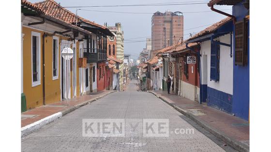 Primer día de simulacro de aislamiento en las calles de Bogotá.