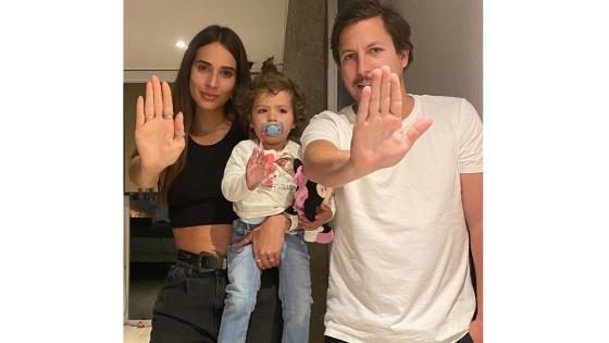 María Alejandra Velez y su esposo Alejandro Riaño se unen al #Yomequedoencasa junto a su hija.